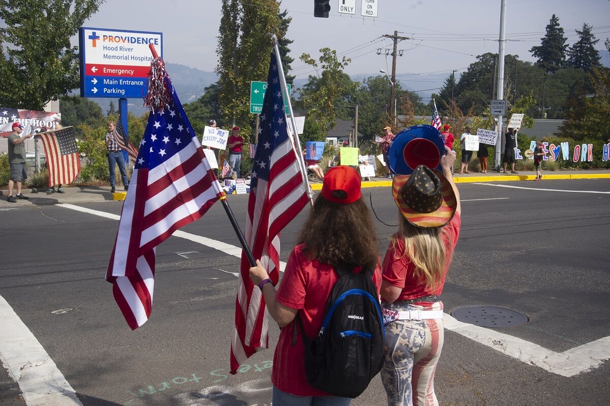 Medical freedom rally Hood River